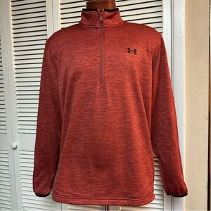 UNDER ARMOUR  Size XL LOOSE  1/4 Zip RUST Pullover